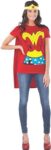 Wonder Woman Shirt with Cape Plus Size