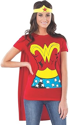 Wonder Woman Shirt with Cape Plus Size