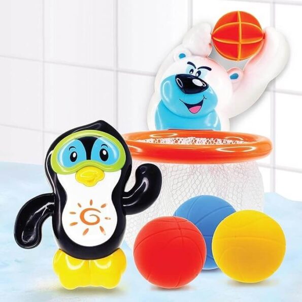 Bath Time Polar Bear Basketball Hoop