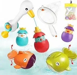 Bathtub Toy With Wind-up Swimming Fish