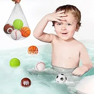 Bathtub Toys For Kid 1-3 4-8 Soft Sport Balls