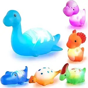 Light Up Floating Dinosaur Bath Toys For Toddlers