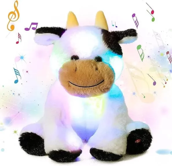 Musical LED Plush Cow