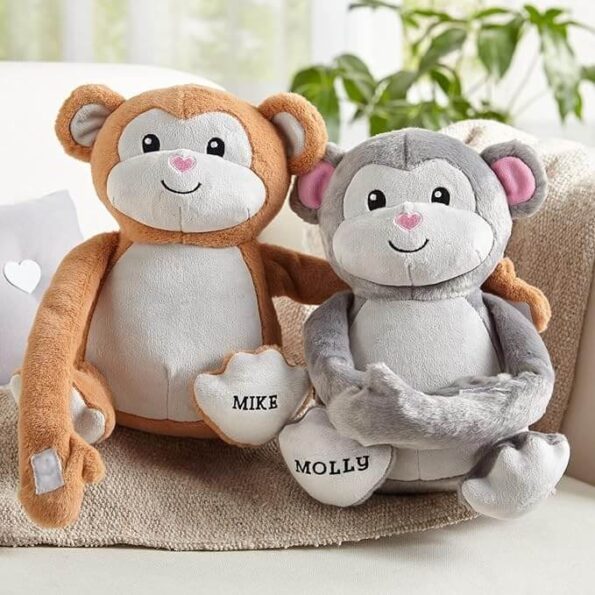 Personalized Hugging Plush Monkeys Amazon RareWonderz