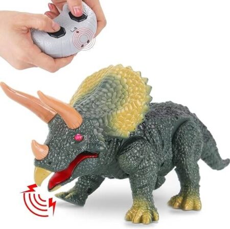 RC Triceratops LED Infrared Remote Control Toy