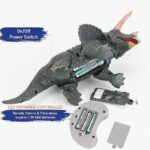 RC Triceratops LED Infrared Remote Control Toy