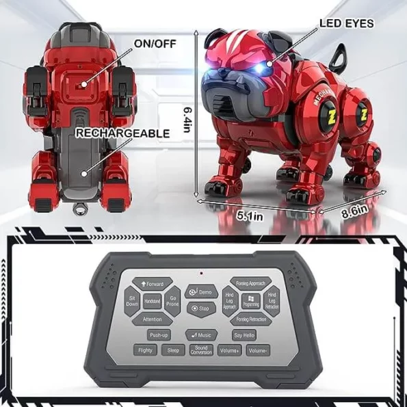 Rechargeable Programing Stunt Robo Dog Online