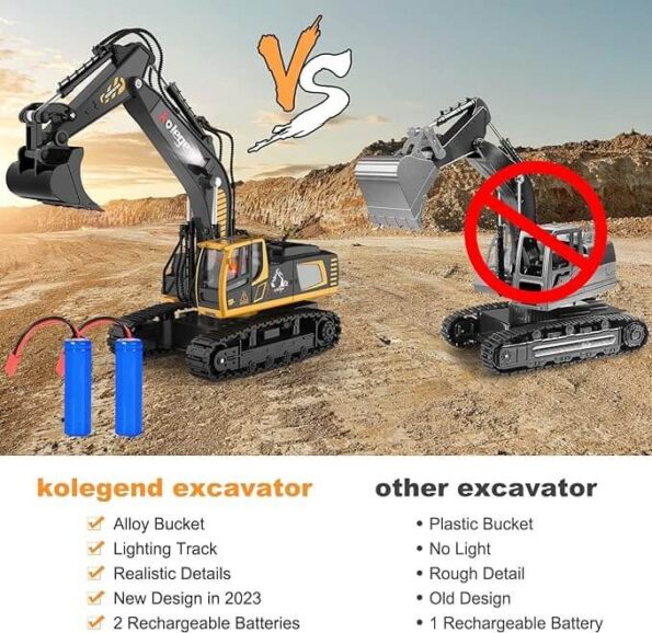 Remote Control Excavator Toy RareWonderz