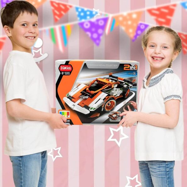 2-in-1 STEM Remote Control Building Kit RareWonderz