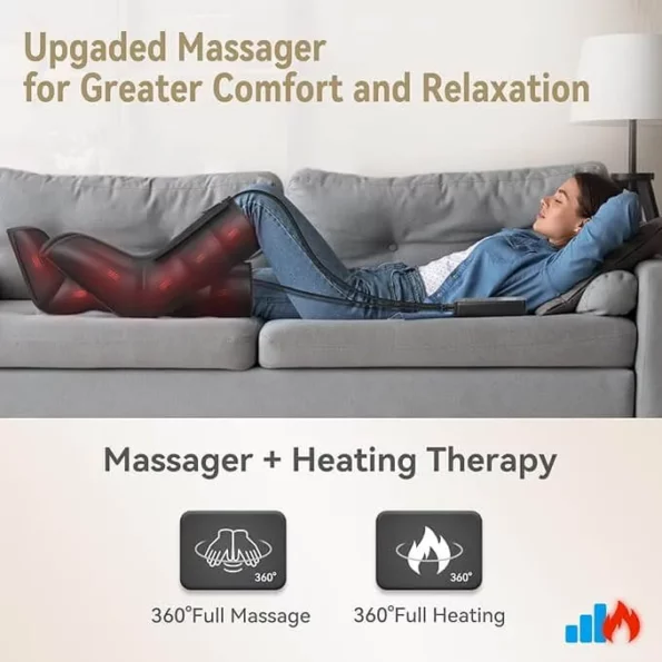 Leg Massager With Heat Upgraded Leg RareWonderz